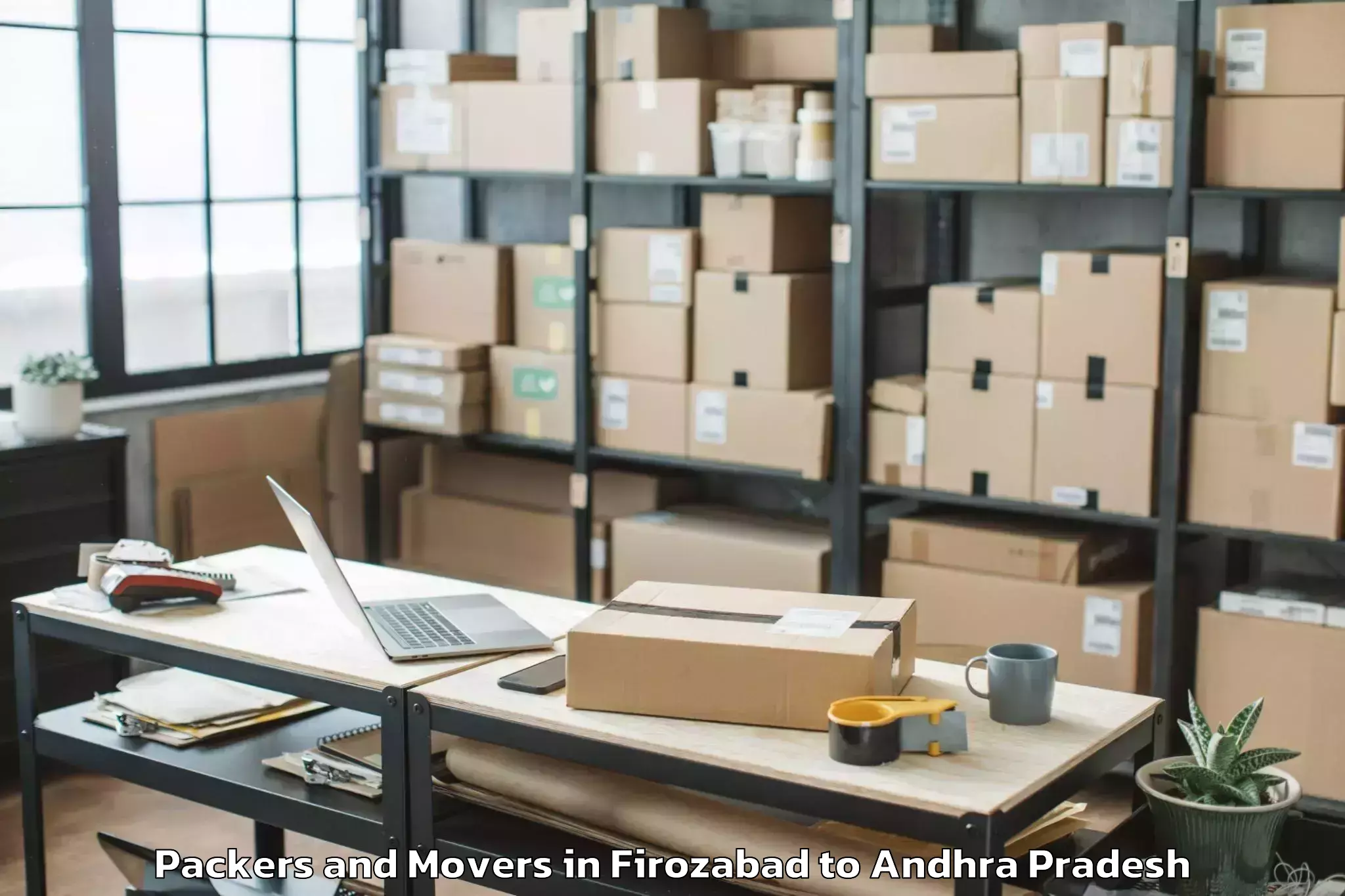 Get Firozabad to Pellakur Packers And Movers